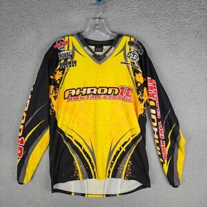 Hot Shoppe Designs Cycling Racing Jersey Mens M Multi AHRON 10 BMX Fall Classic